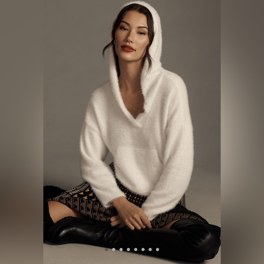 Pilcro Eyelash Hoodie Sweater by Anthropology